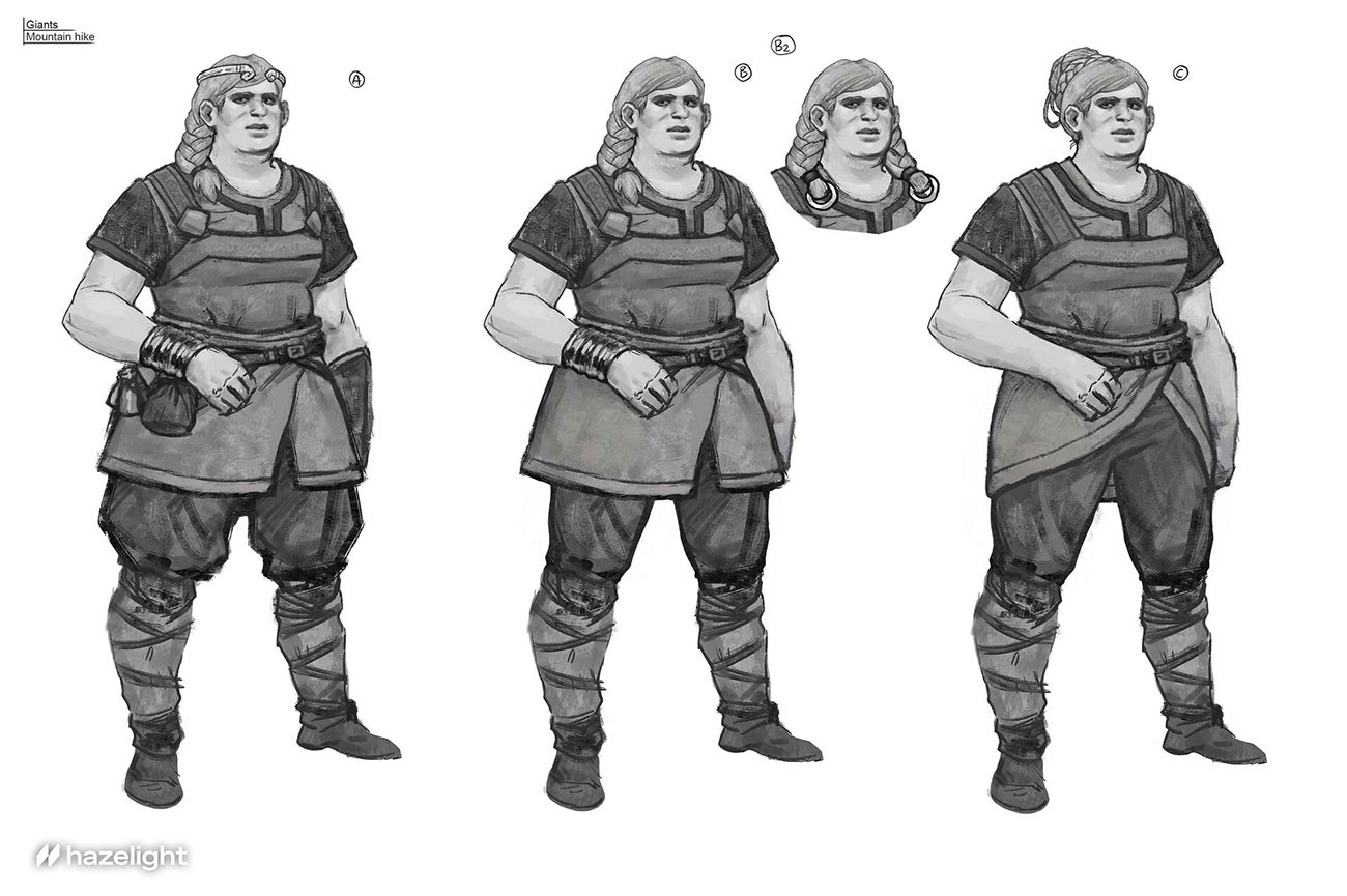Giants Sketches from Split Fiction