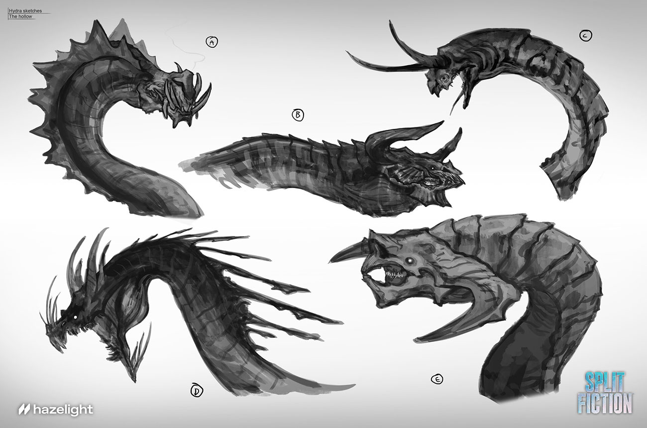 Hydra Sketches from Split Fiction