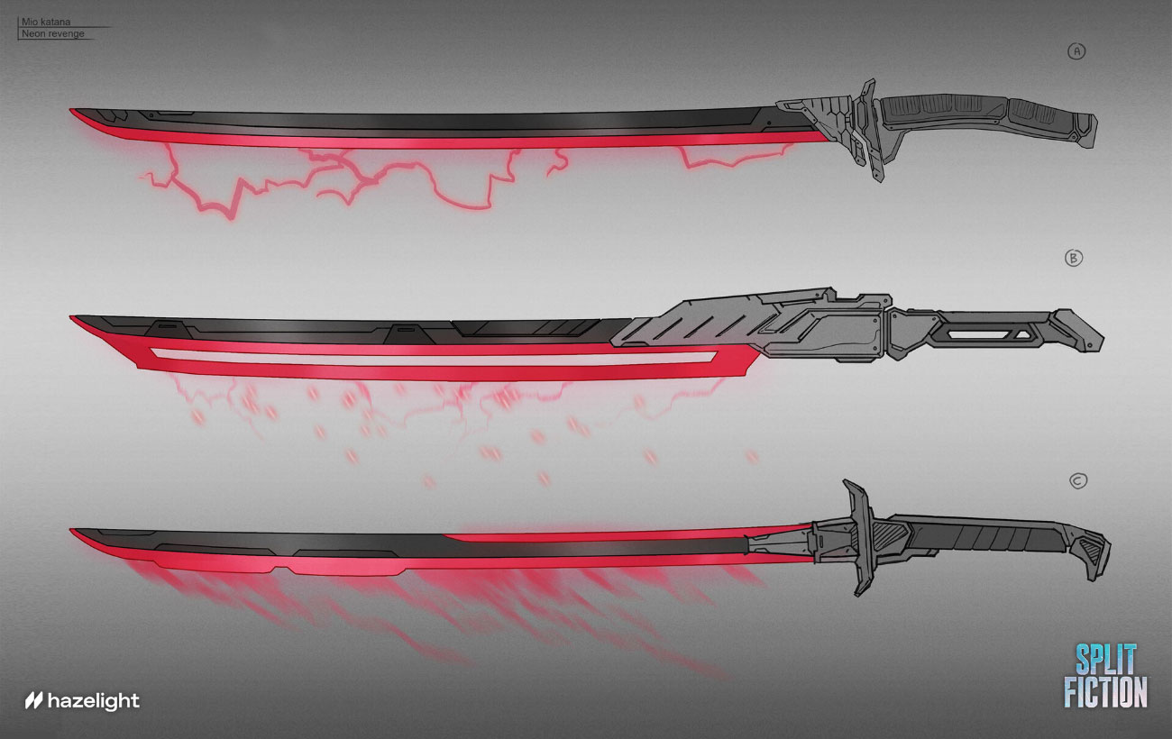 Mio Katana Concept Art from Split Fiction