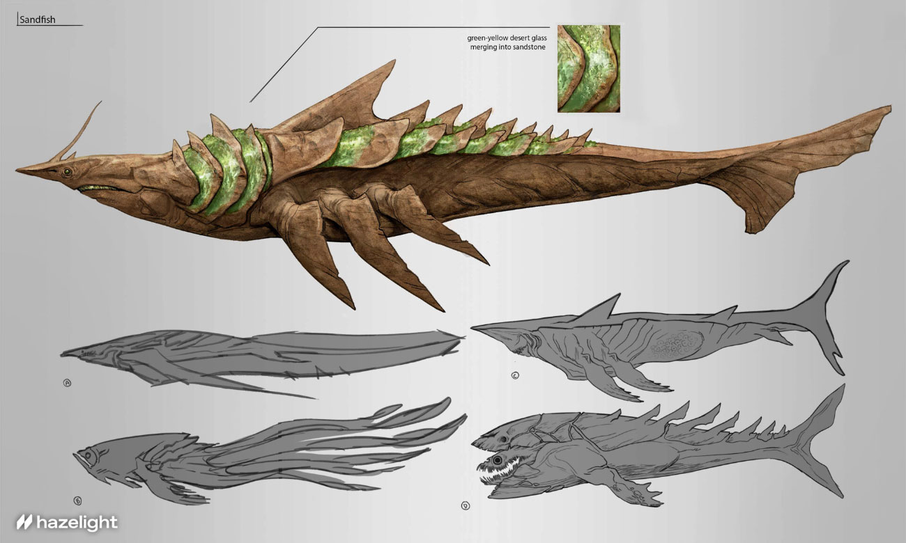 Sandfish Concept Art from Split Fiction