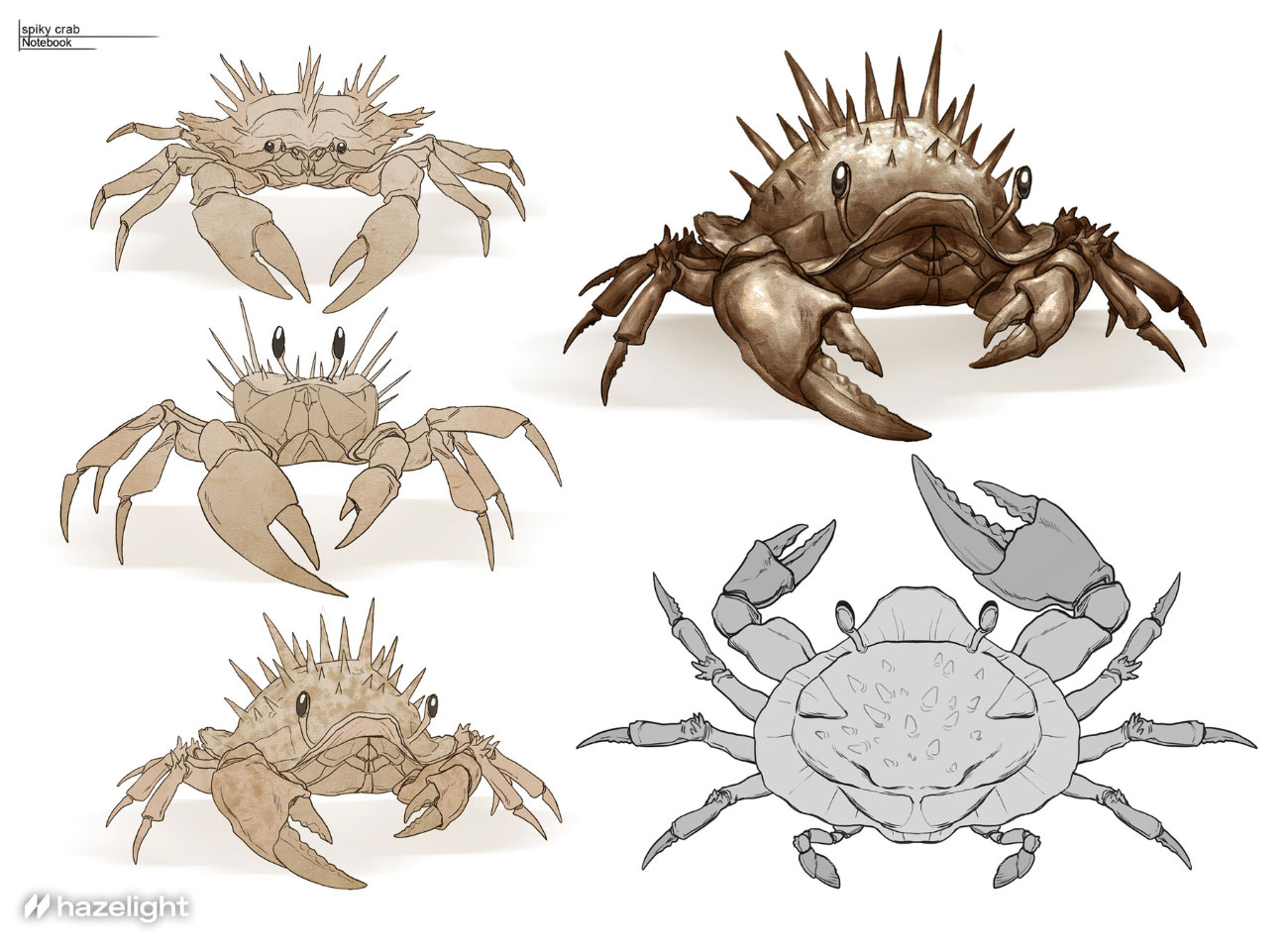 Spiky Crab Concept Art from Split Fiction