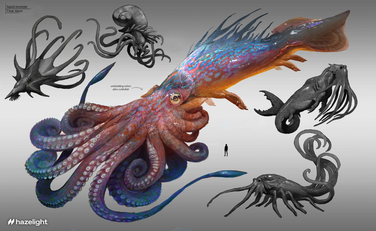 Squid Monster Concept Art from Split Fiction