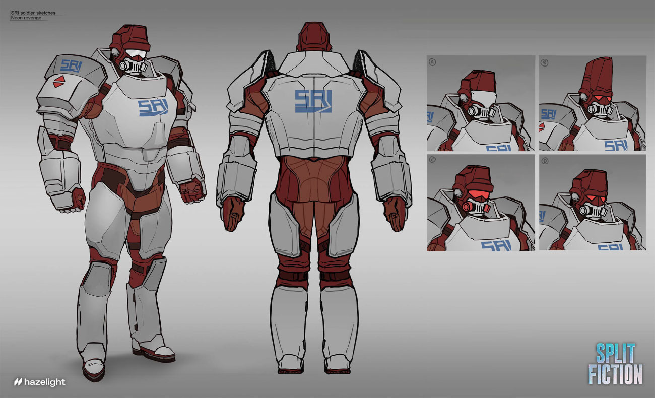 SRI Soldier Sketches from Split Fiction