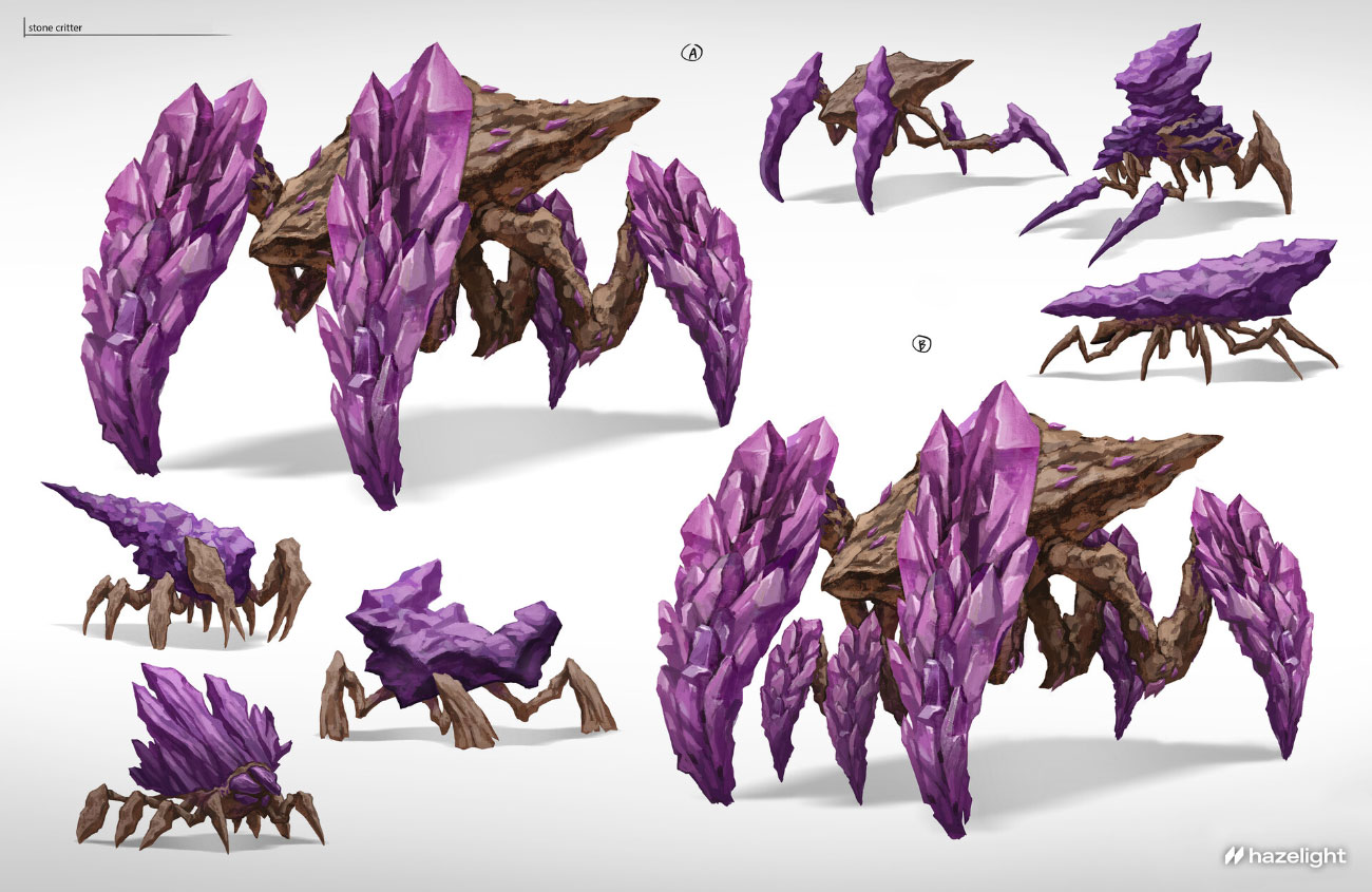 Stone Critter Concept Art from Split Fiction
