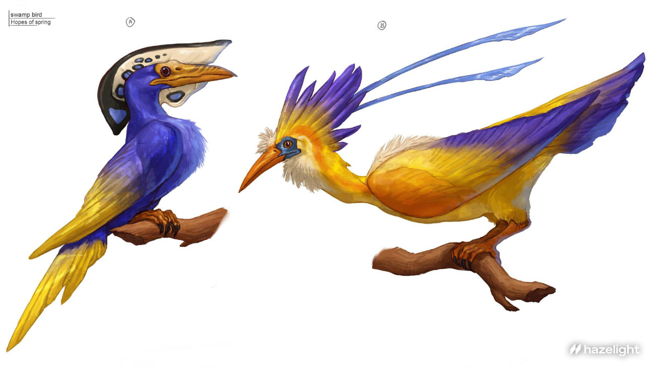 Swamp Bird Concept Art from Split Fiction