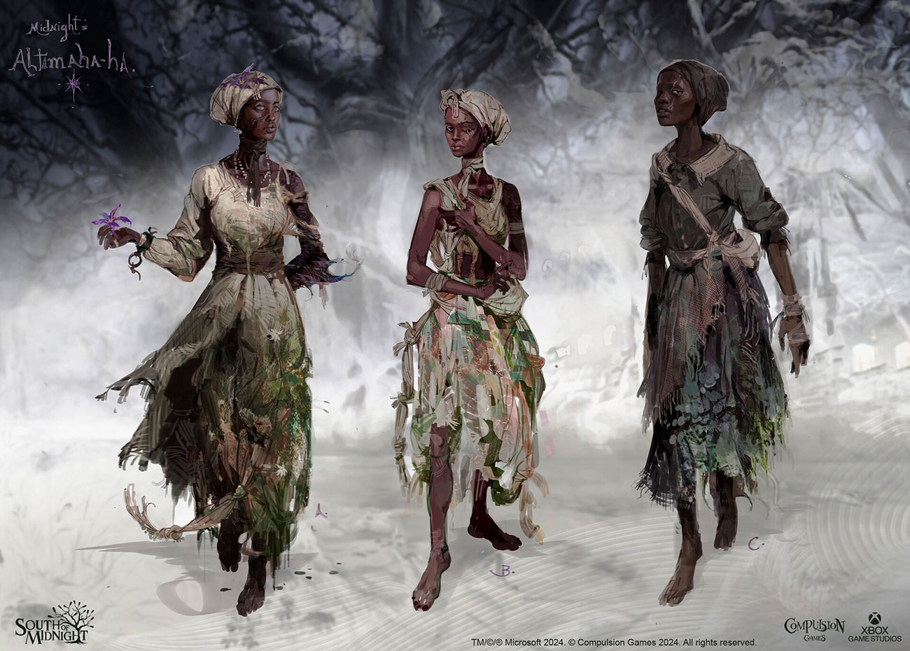 Altamaha-ha Human Form Concepts from South of Midnight