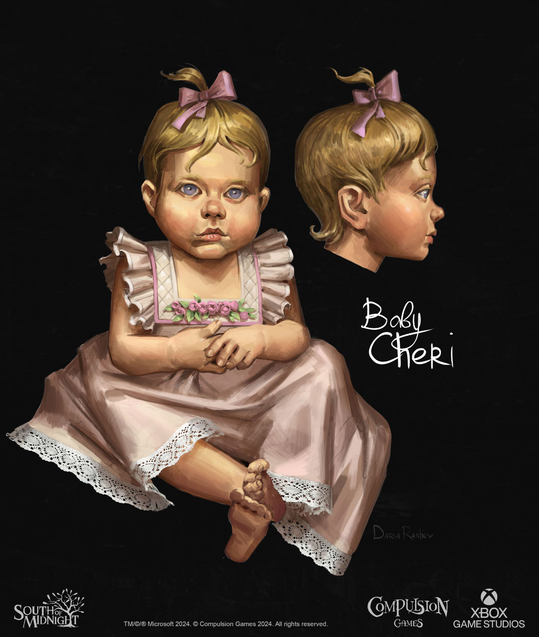 Baby Cheri Concept Art from South of Midnight