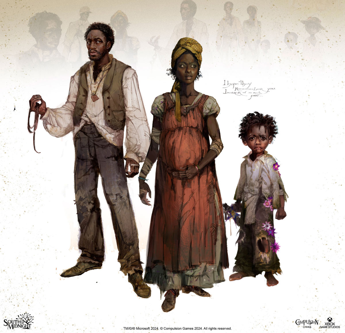 Enslaved People Concept Art from South of Midnight