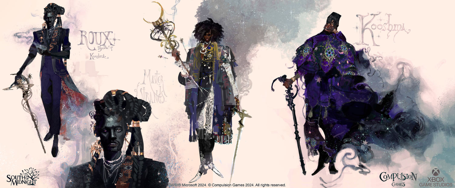 Gothic Roux Concept Art from South of Midnight