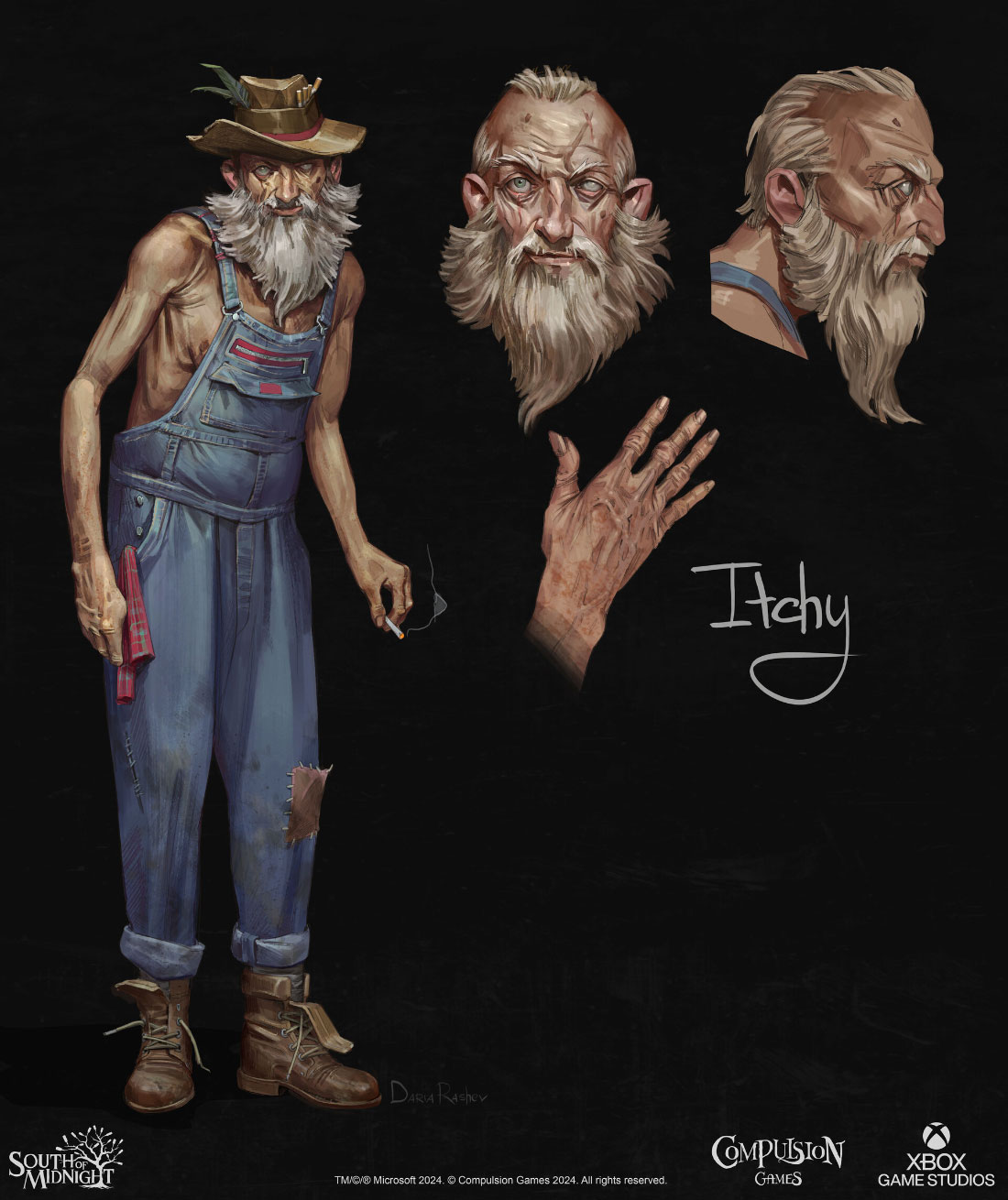 Itchy Concept Art from South of Midnight