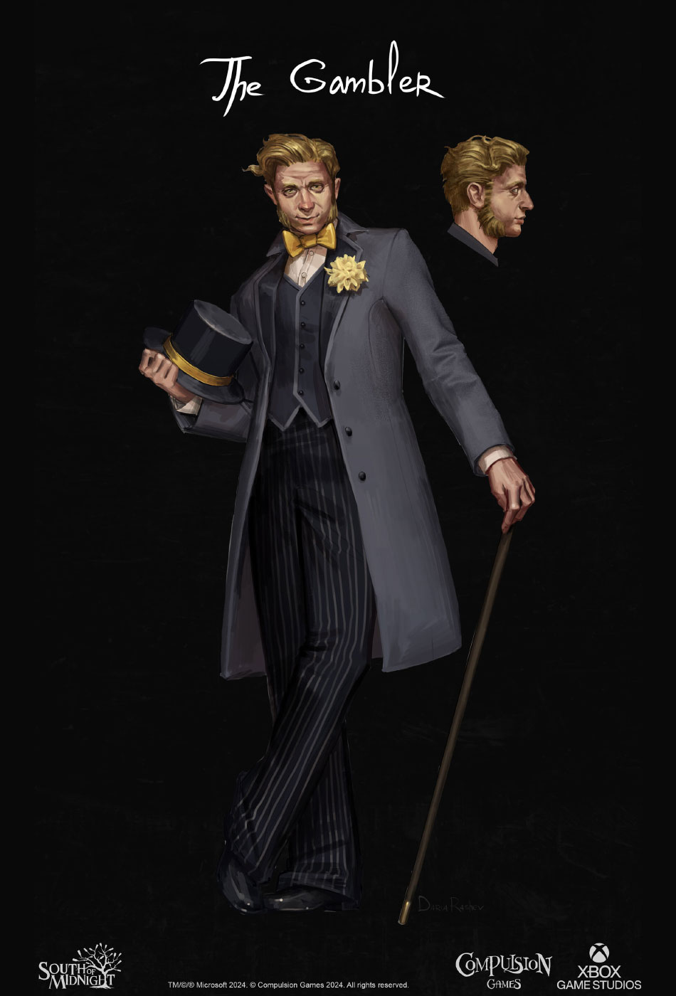 The Gambler Concept Art from South of Midnight