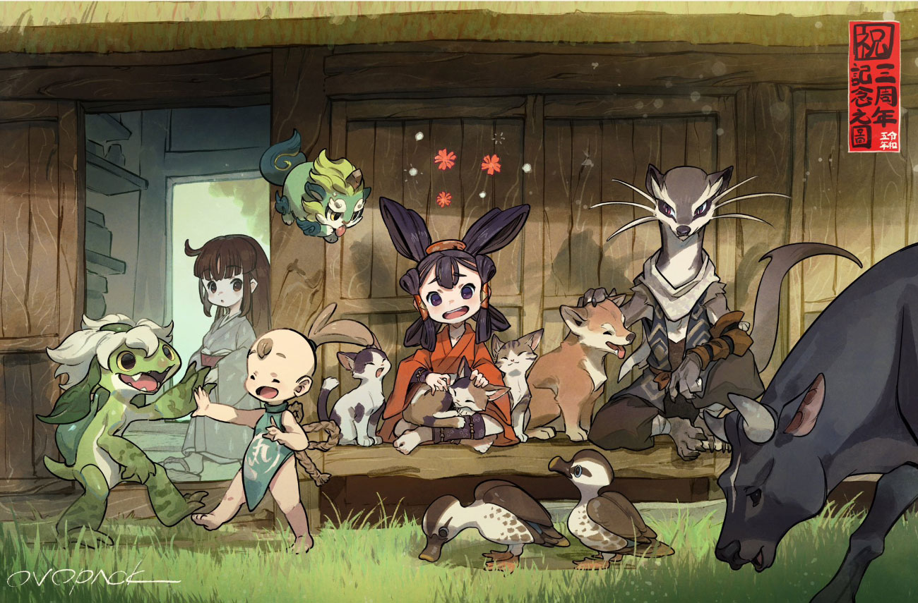 3 Year Anniversary Art from Sakuna: Of Rice and Ruin