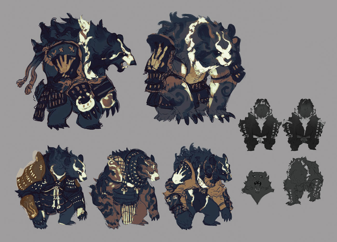 Bear Concept Artwork from Sakuna: Of Rice and Ruin