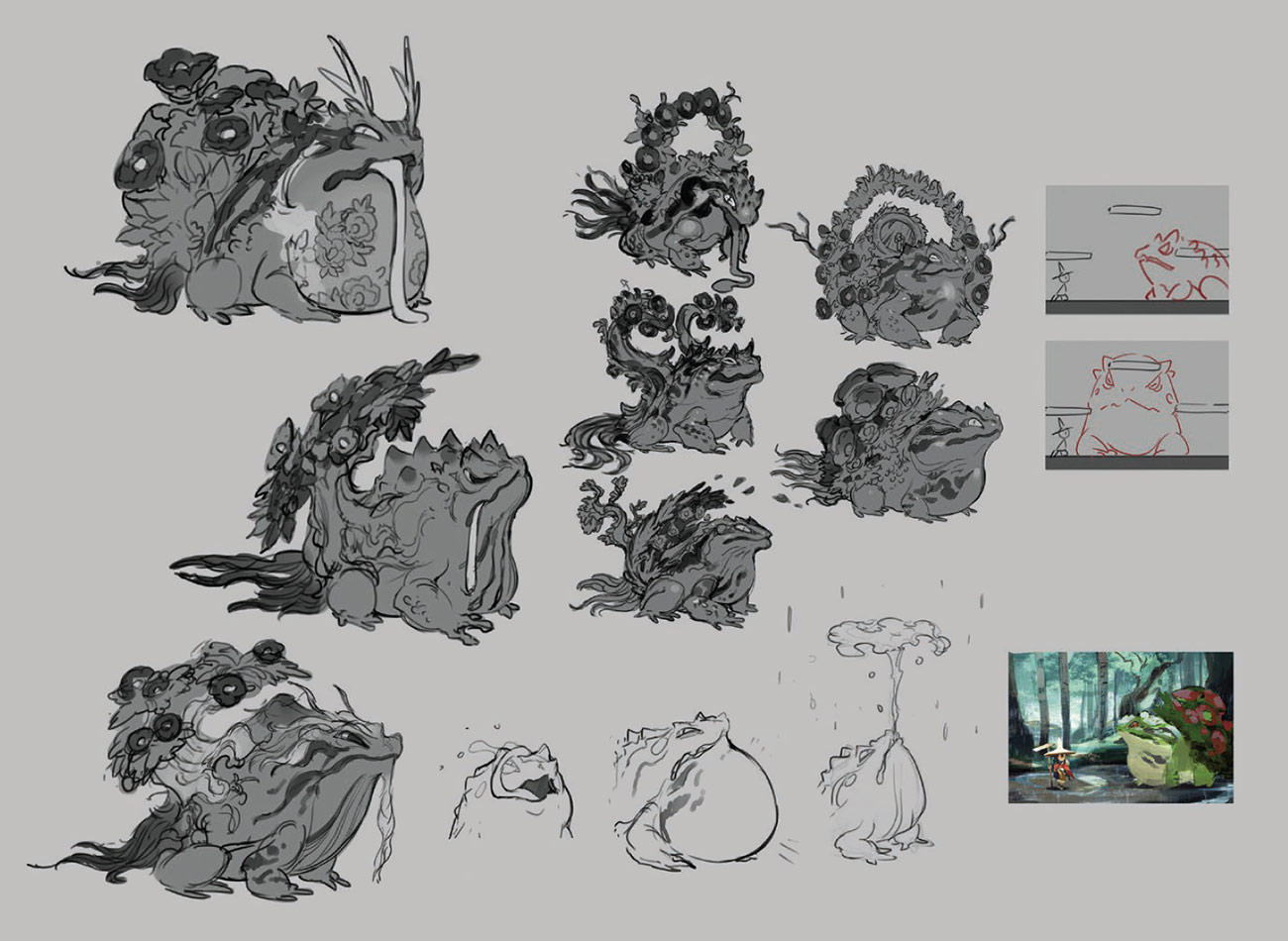 Camellia Toad Sketches from Sakuna: Of Rice and Ruin