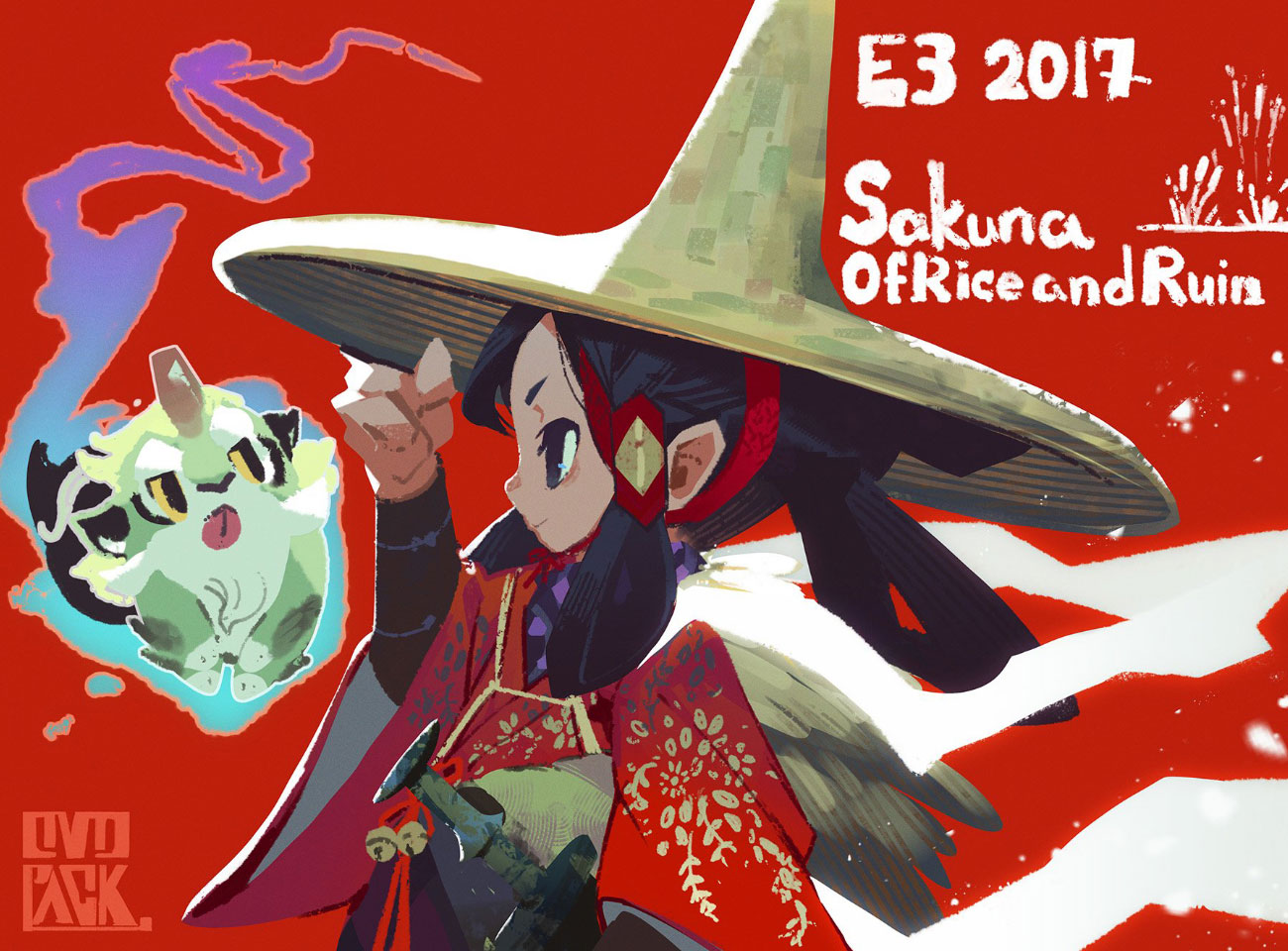 E3 2017 Illustration from Sakuna: Of Rice and Ruin