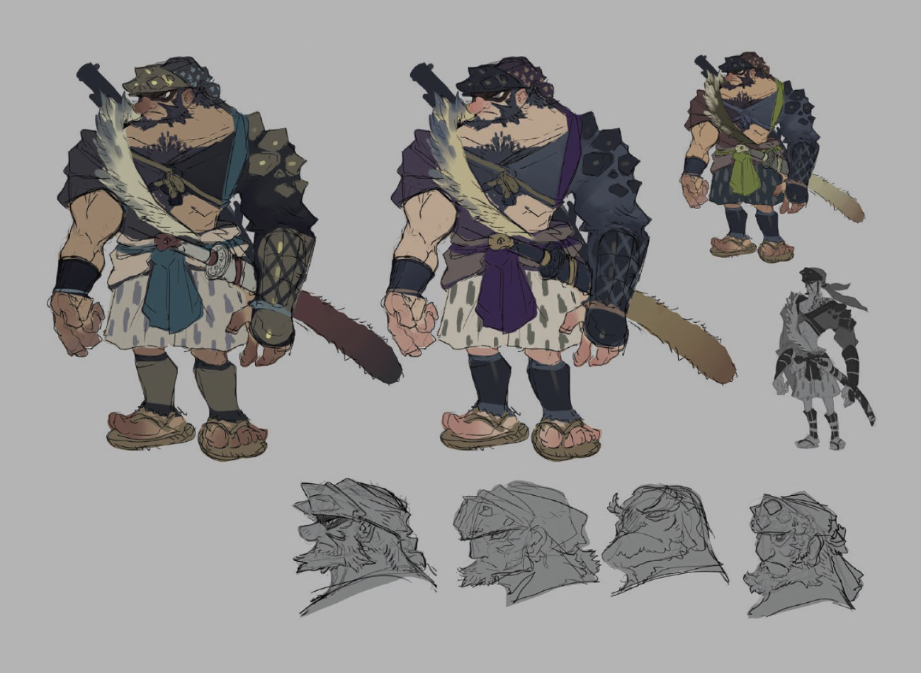 Ishimaru Concept Artwork from Sakuna: Of Rice and Ruin