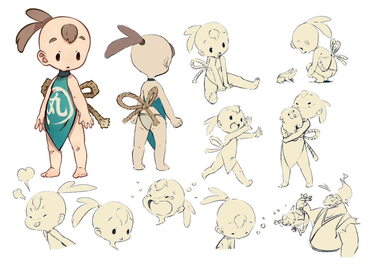 Kaimaru Concept Art from Sakuna: Of Rice and Ruin