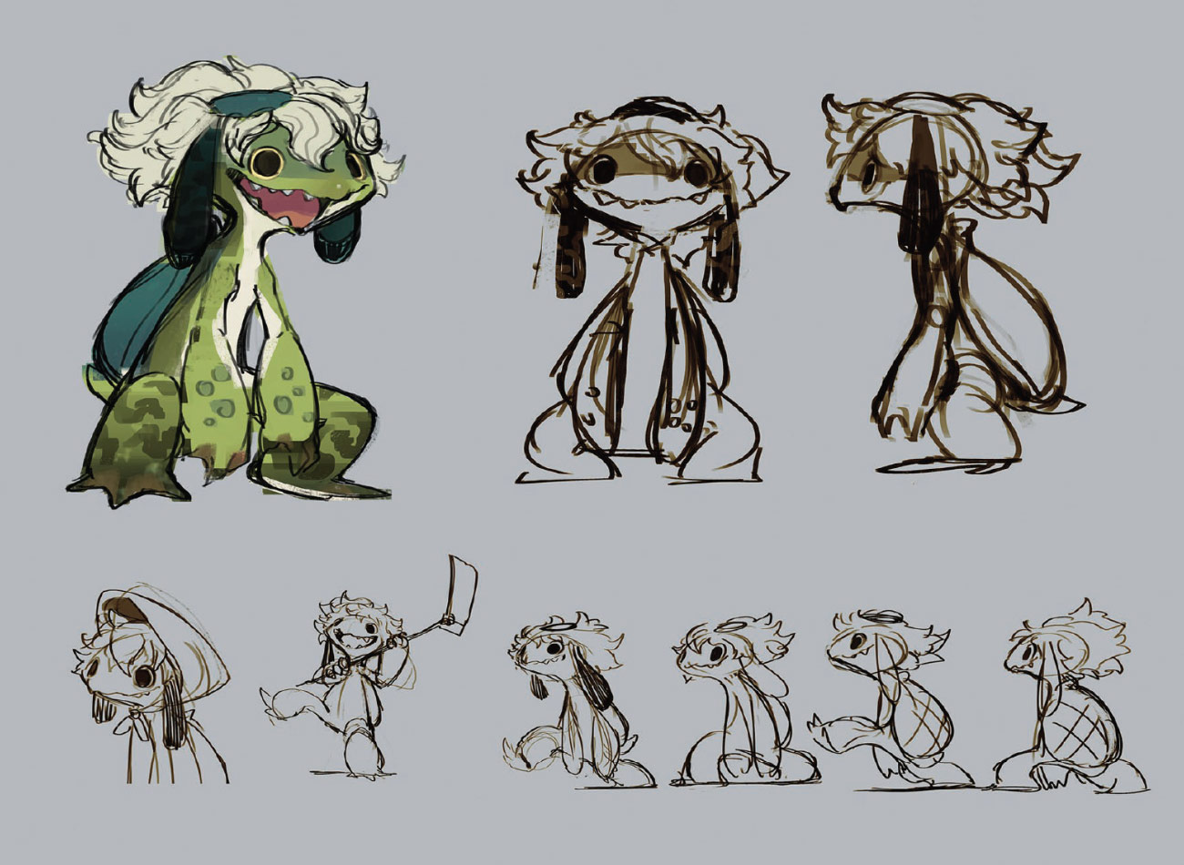 Kappa Concept Artwork from Sakuna: Of Rice and Ruin