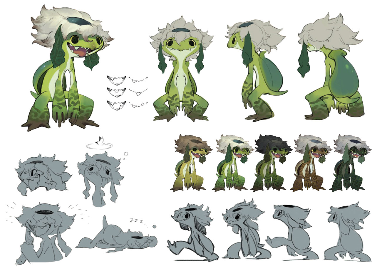 Kappa Concept Art from Sakuna: Of Rice and Ruin
