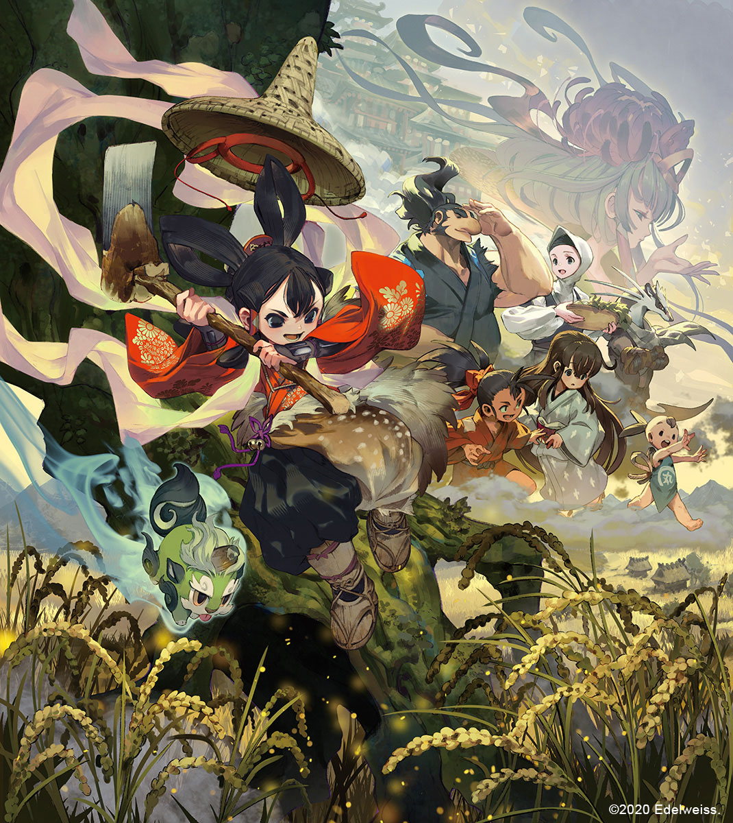 Limited Edition Art from Sakuna: Of Rice and Ruin
