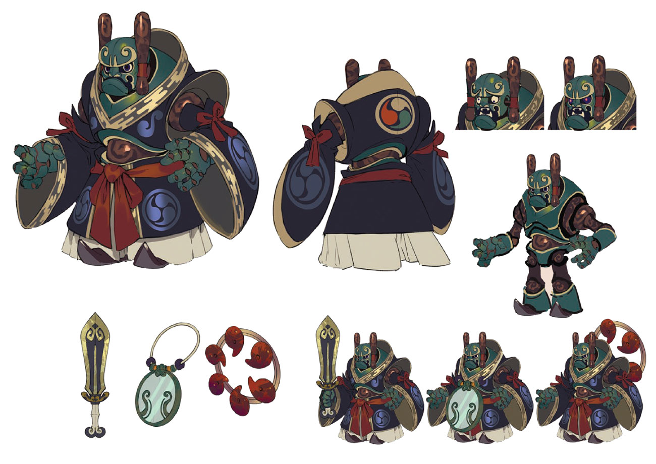 Mechanical Warriors Concept Art from Sakuna: Of Rice and Ruin
