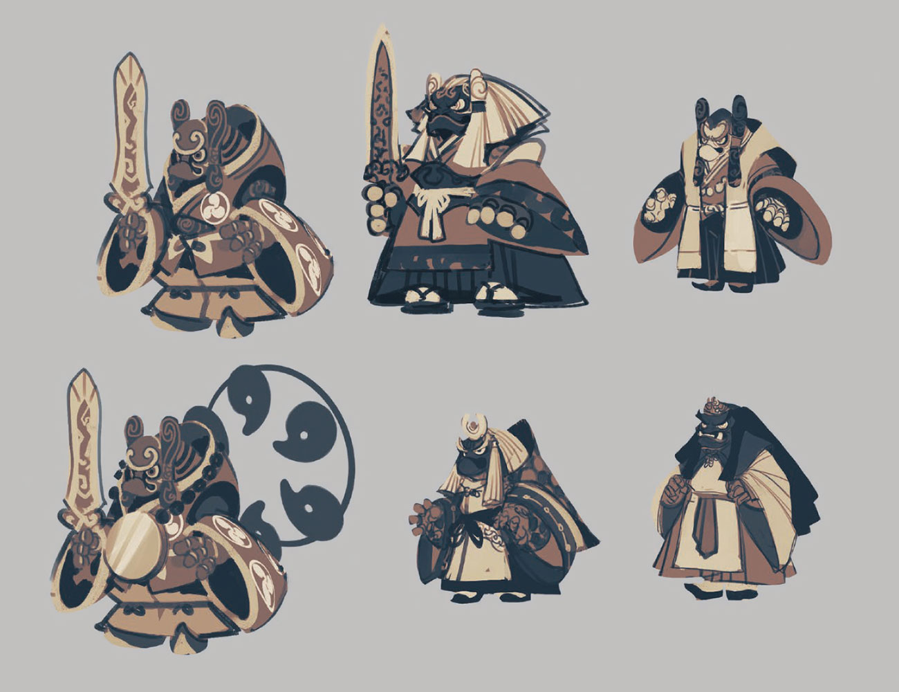 Mechanical Warriors Sketches from Sakuna: Of Rice and Ruin