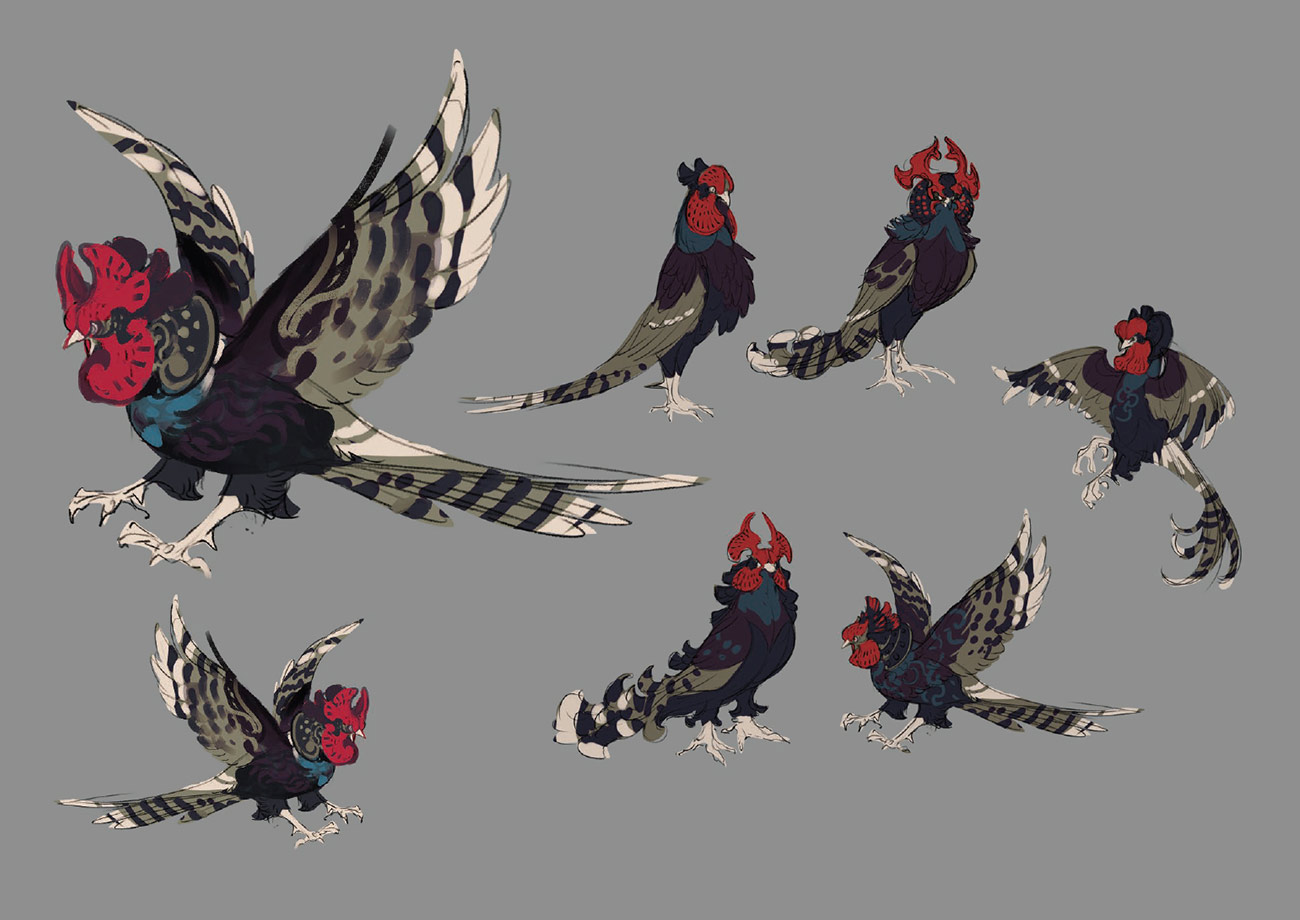 Pheasant Concept Artwork from Sakuna: Of Rice and Ruin