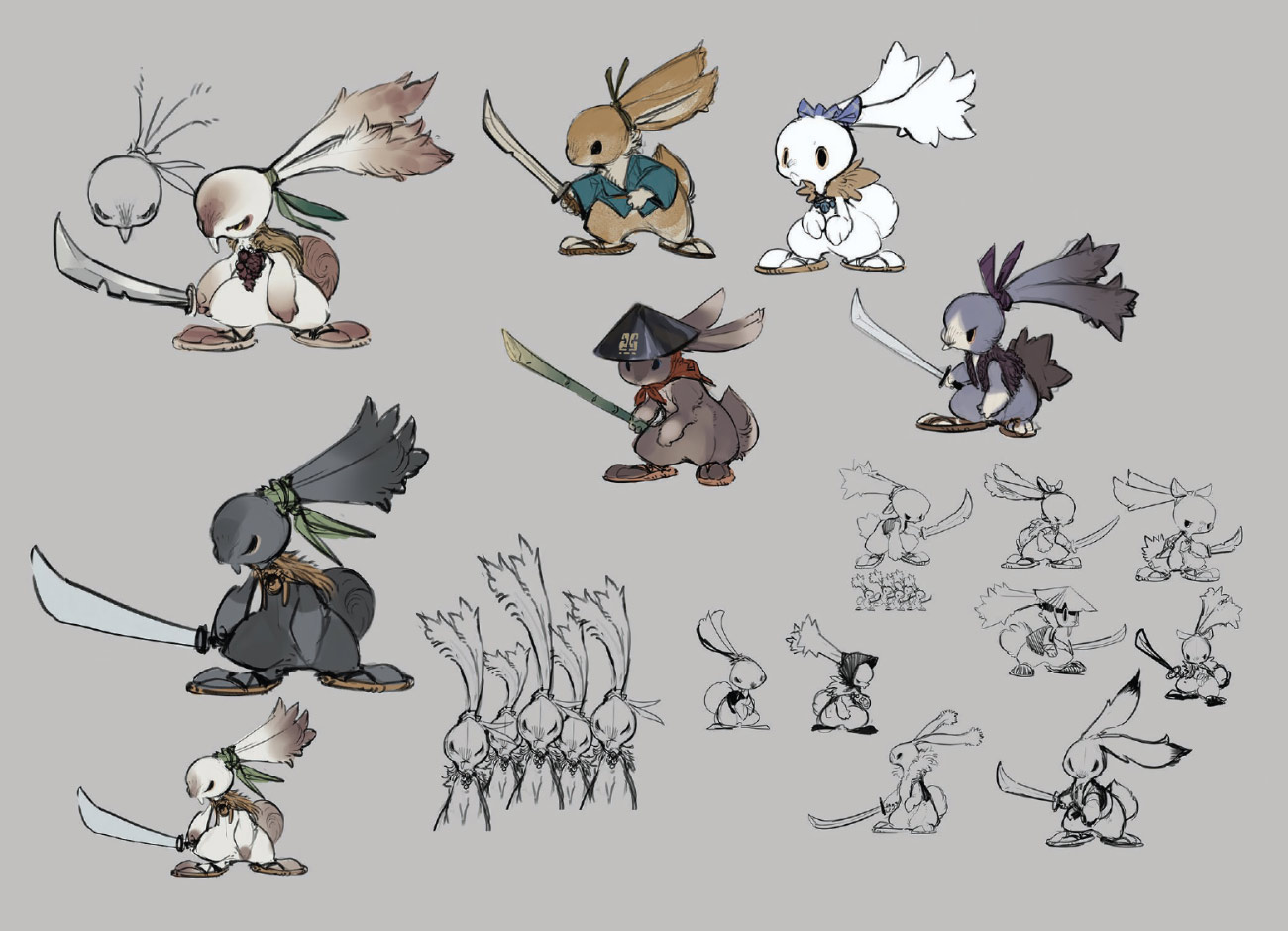 Rabbit Concept Artwork from Sakuna: Of Rice and Ruin