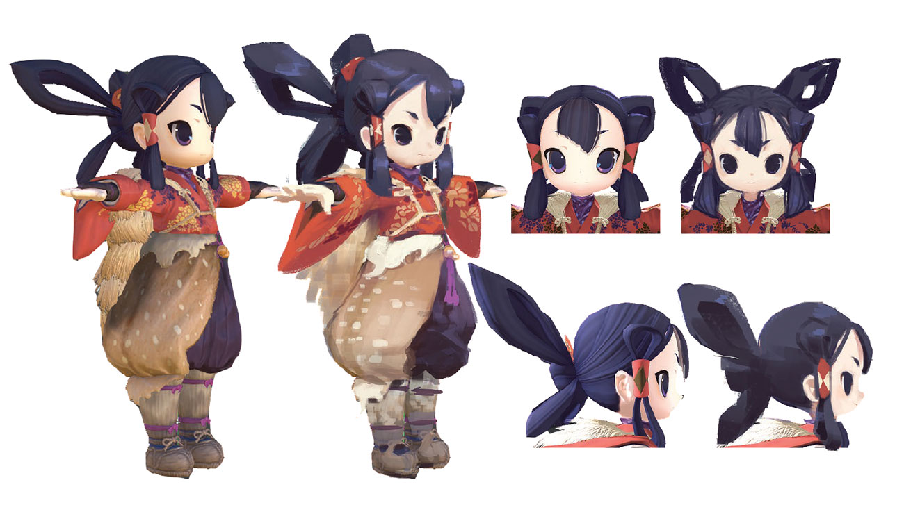 Sakuna Character Model Art from Sakuna: Of Rice and Ruin