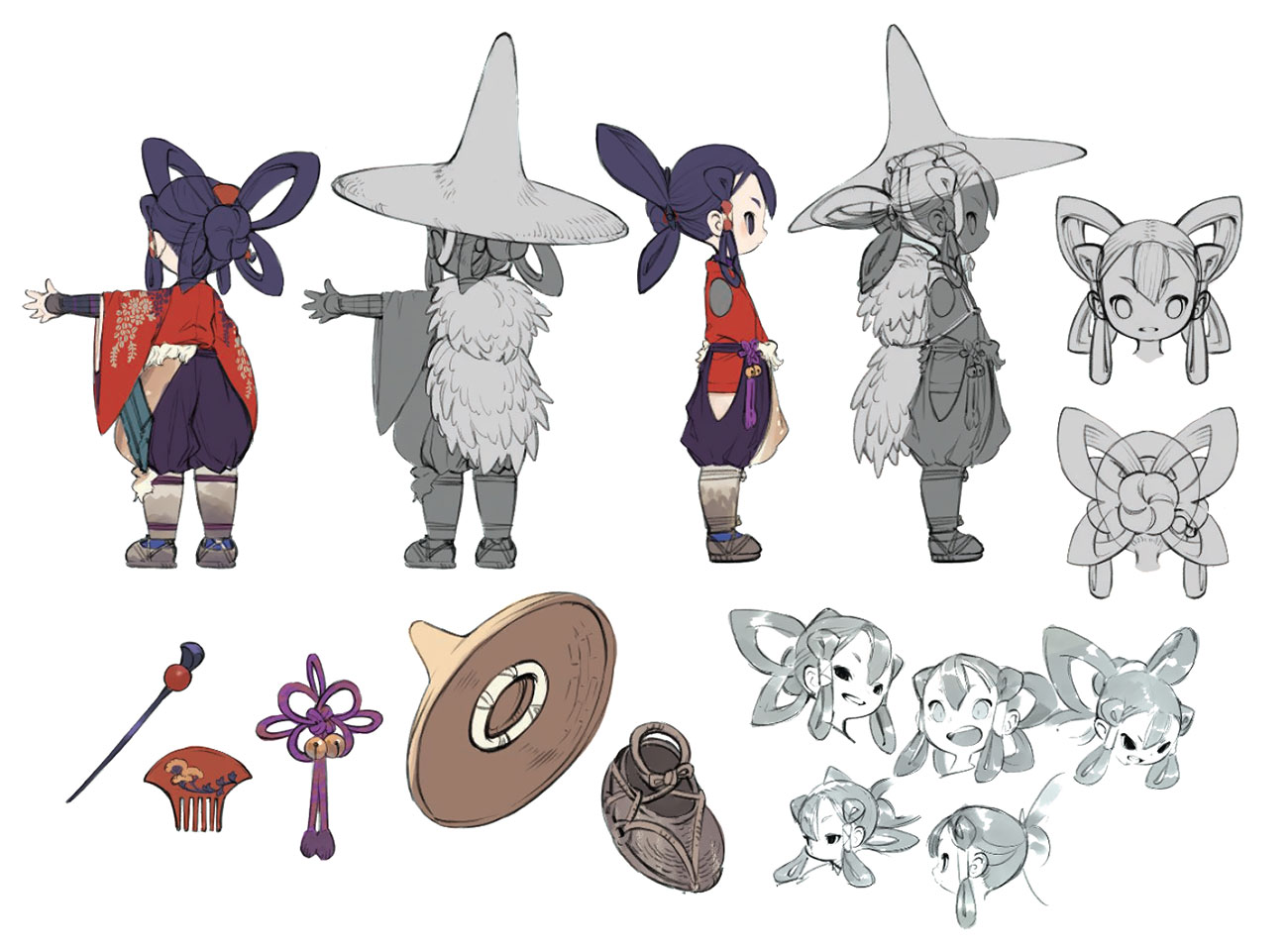Sakuna Hunting Garb Artwork from Sakuna: Of Rice and Ruin