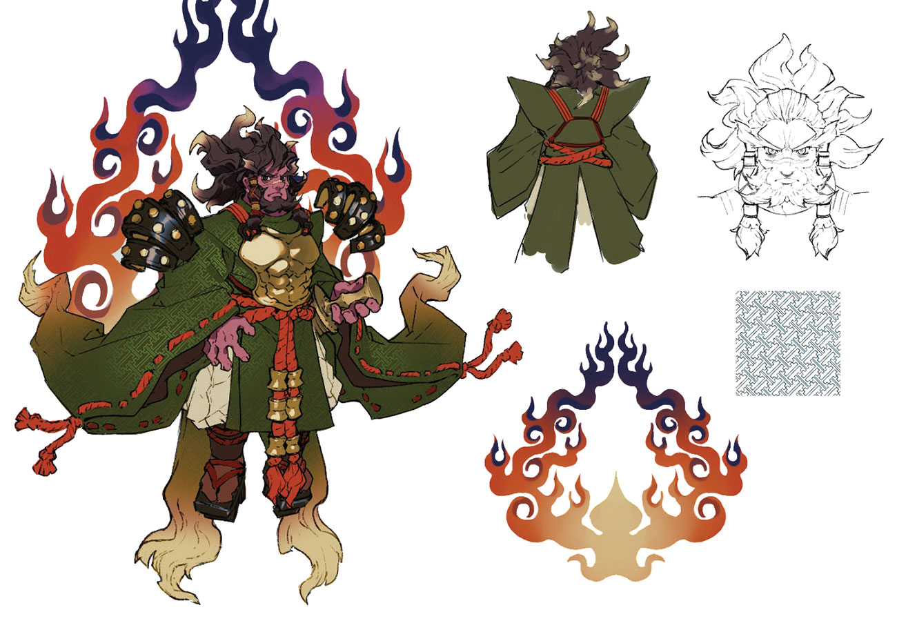 Takeribi Concept Art from Sakuna: Of Rice and Ruin