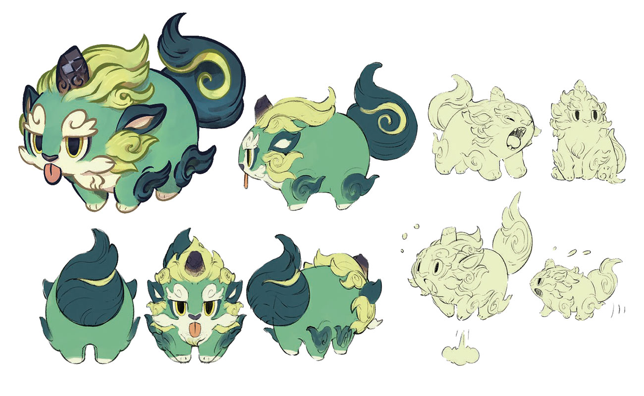 Tama Concept Art from Sakuna: Of Rice and Ruin