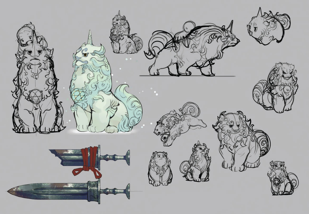 Tama Sketches from Sakuna: Of Rice and Ruin