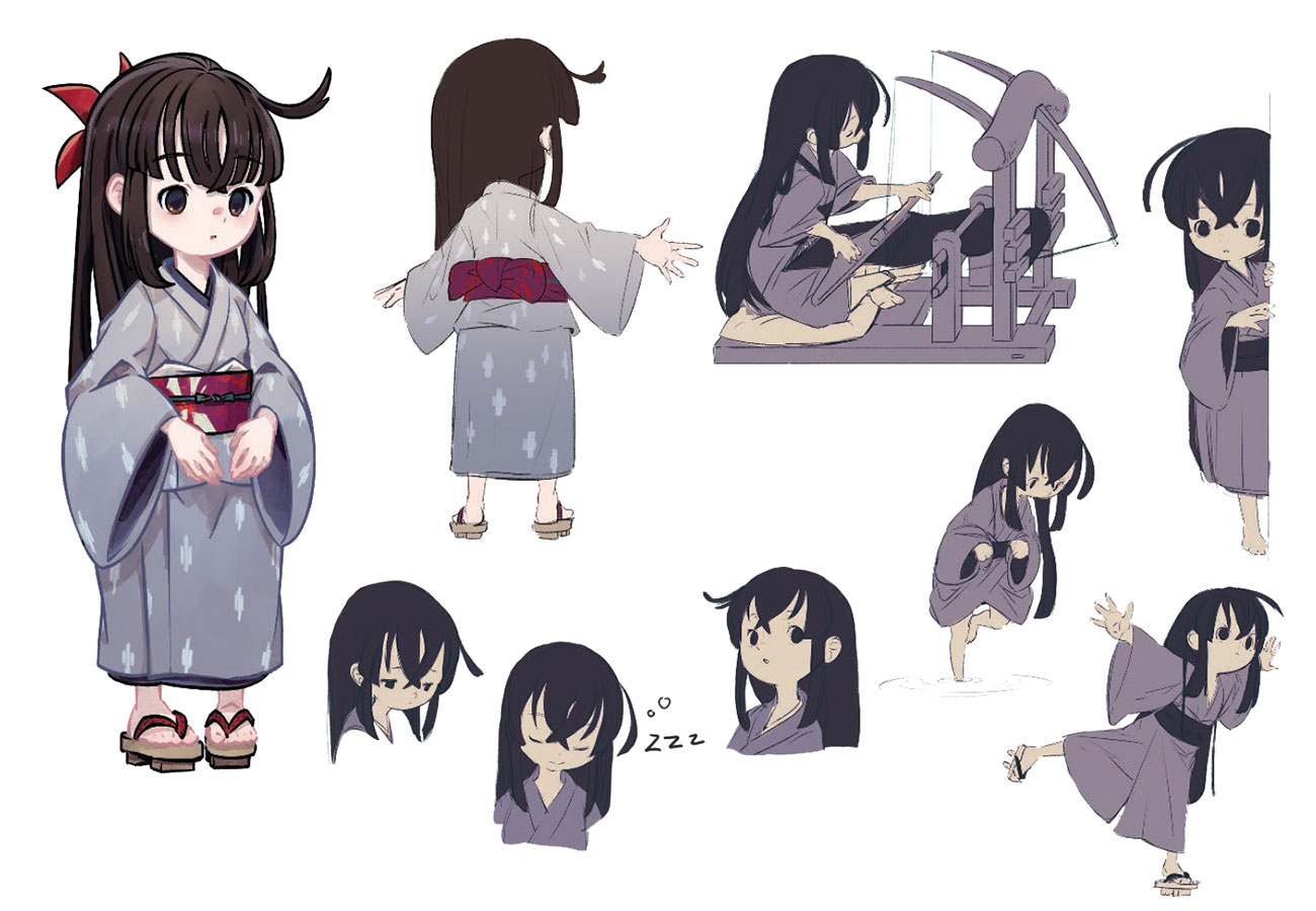 Yui Concept Art from Sakuna: Of Rice and Ruin