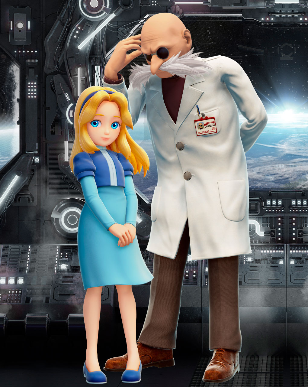Maria and Gerald Art from Sonic X Shadow Generations