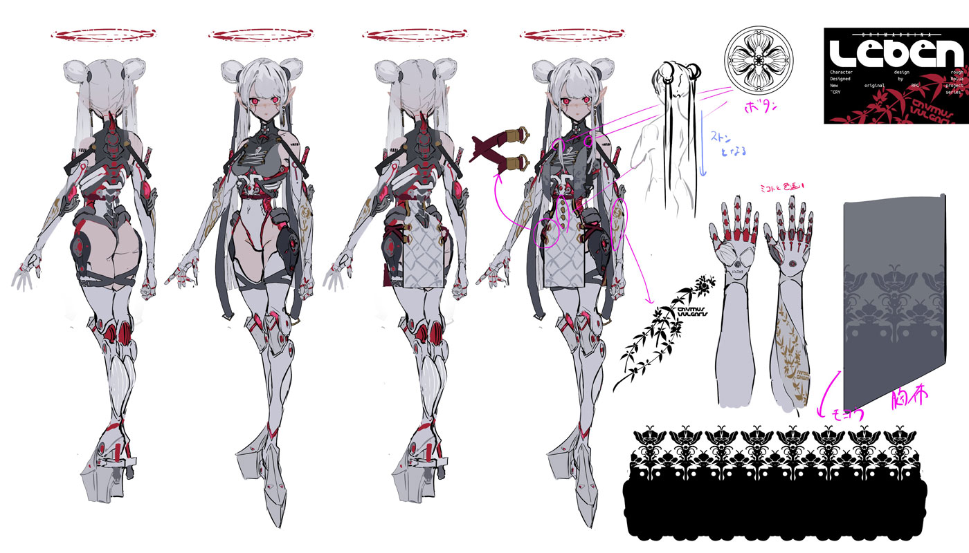 Leben Distel Concept Art from Crymachina