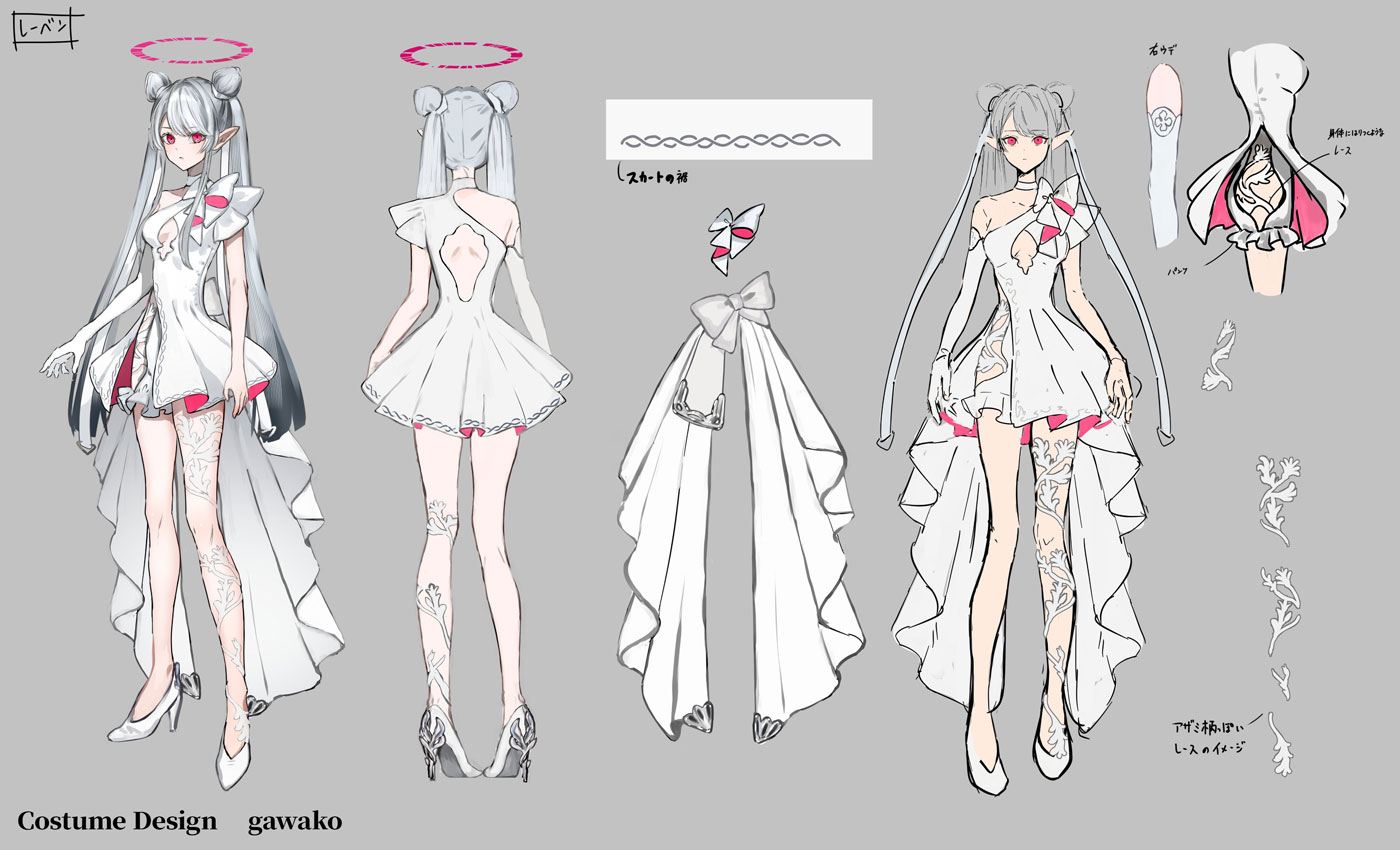 Leben Distel Wedding Dress Art from Crymachina