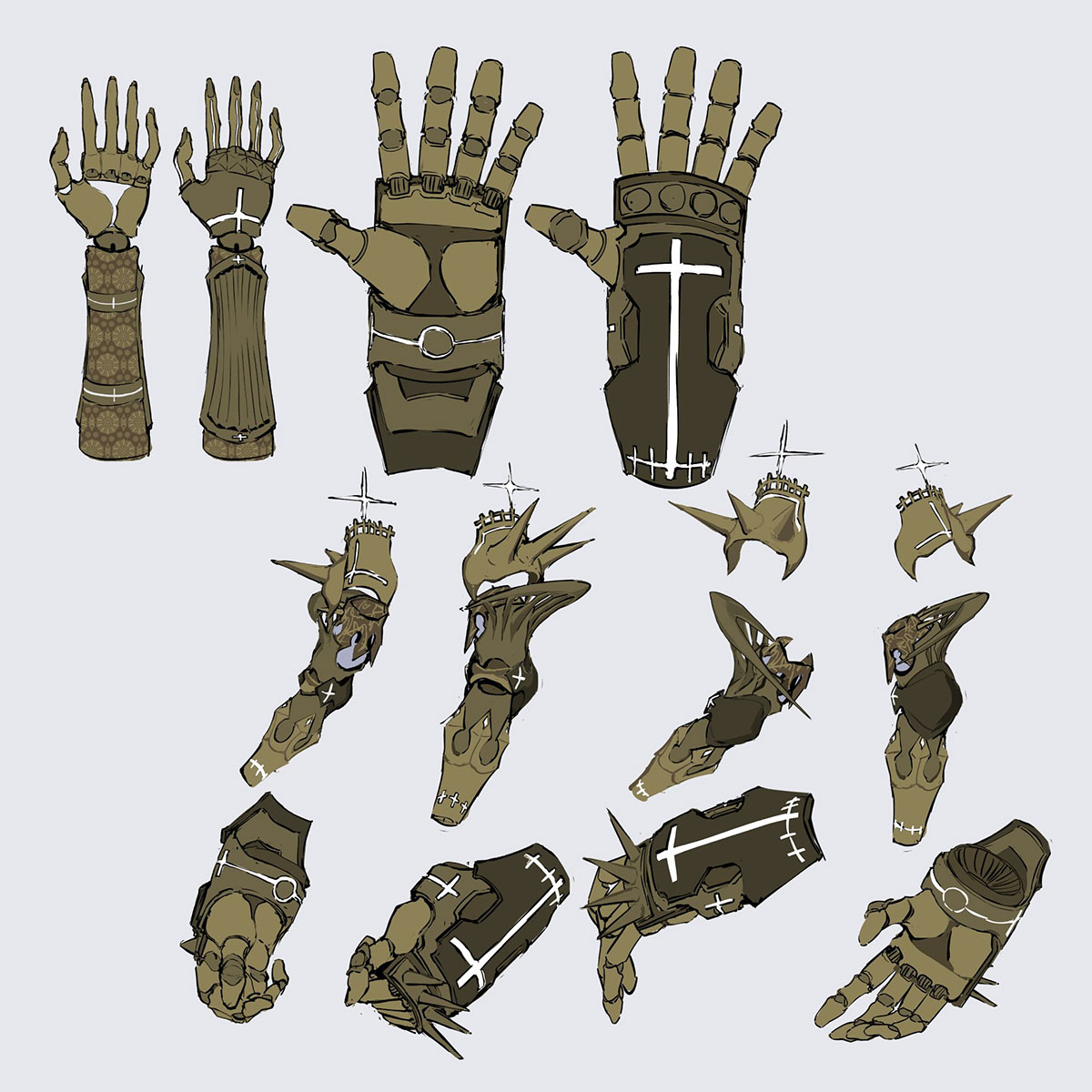 Zoe Gauntlet Concept Art from Crymachina