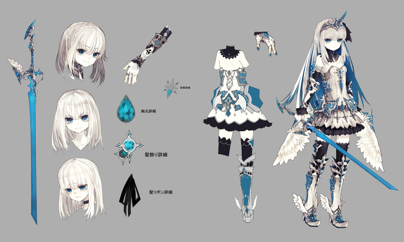 Rei Hatada Battle Concept Art from Crystar