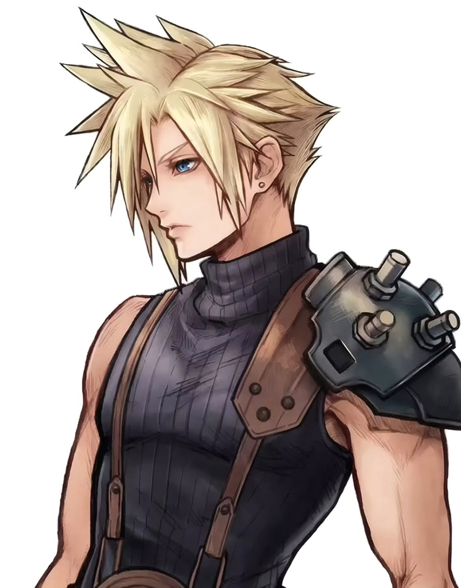 Cloud Strife Portrait Art from Dissidia Duellum Final Fantasy