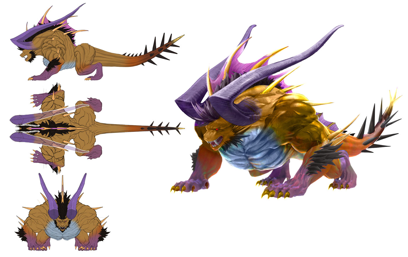 King Behemoth Concept Art from Dissidia Duellum Final Fantasy