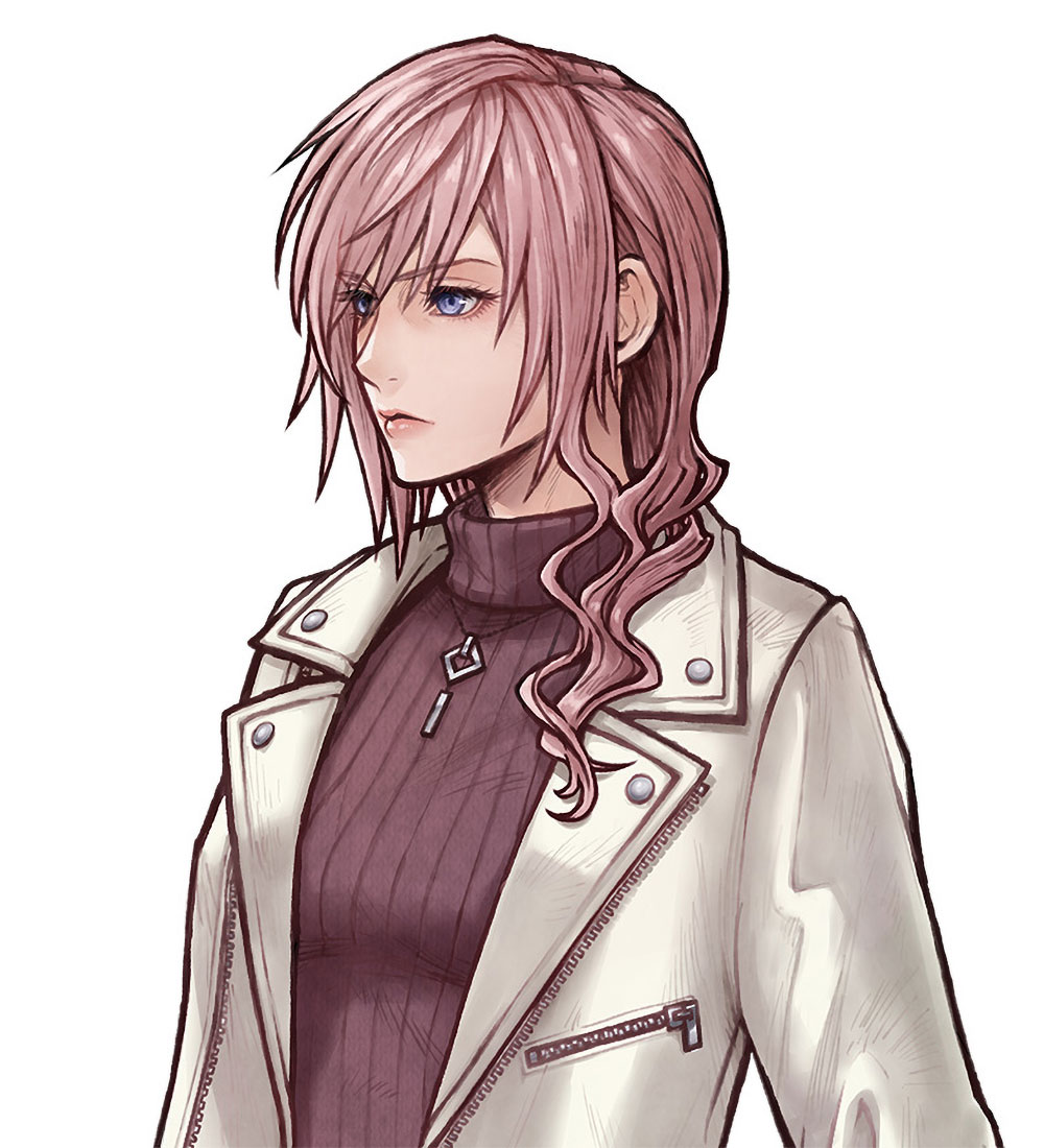 Lightning Modern Portrait Art from Dissidia Duellum Final Fantasy