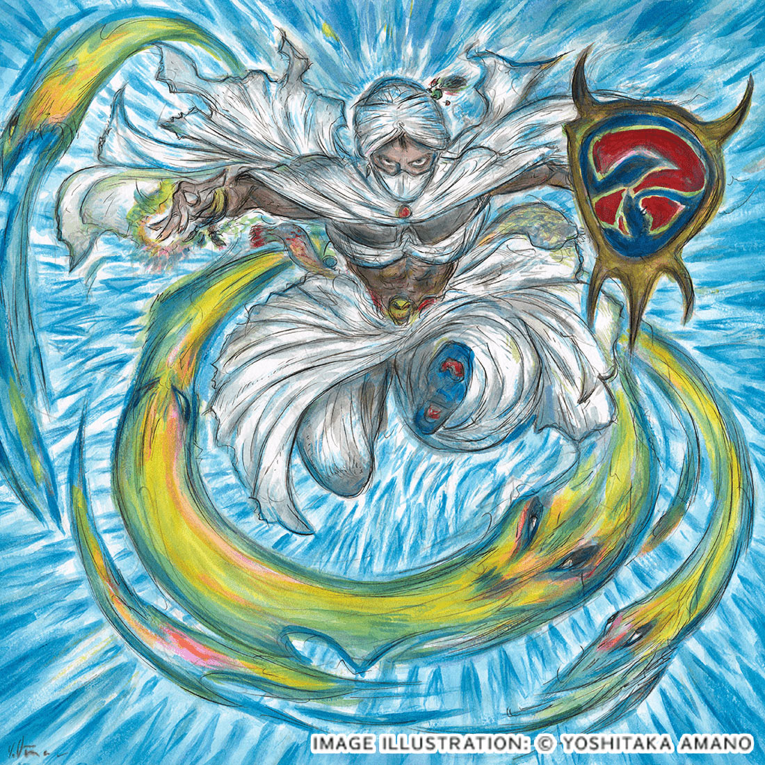 Minwu Teleport Art from Dissidia Duellum Final Fantasy