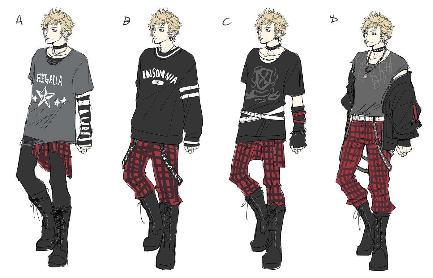 Prompto Argentum Concept Art from Dissidia Duellum Final Fantasy