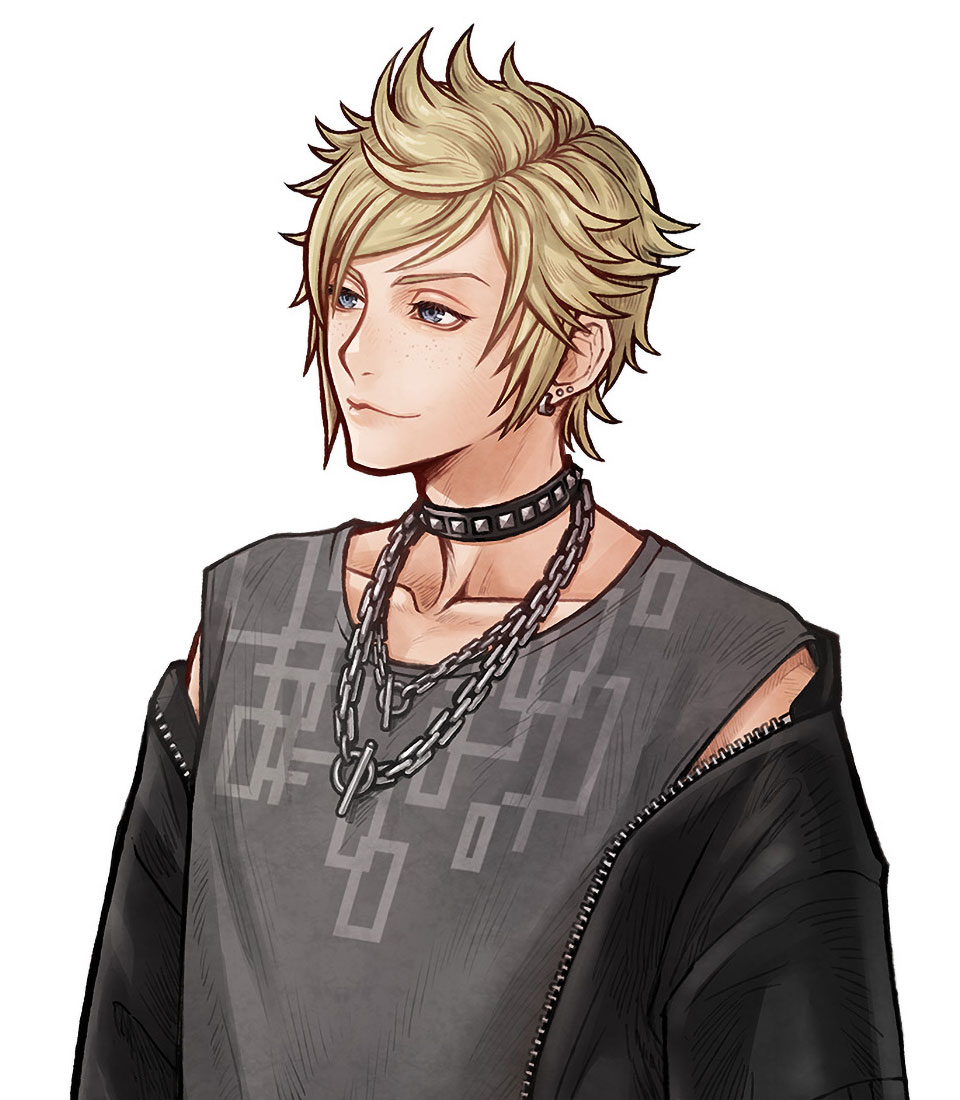 Prompto Argentum Modern Portrait Art from Dissidia Duellum Final Fantasy