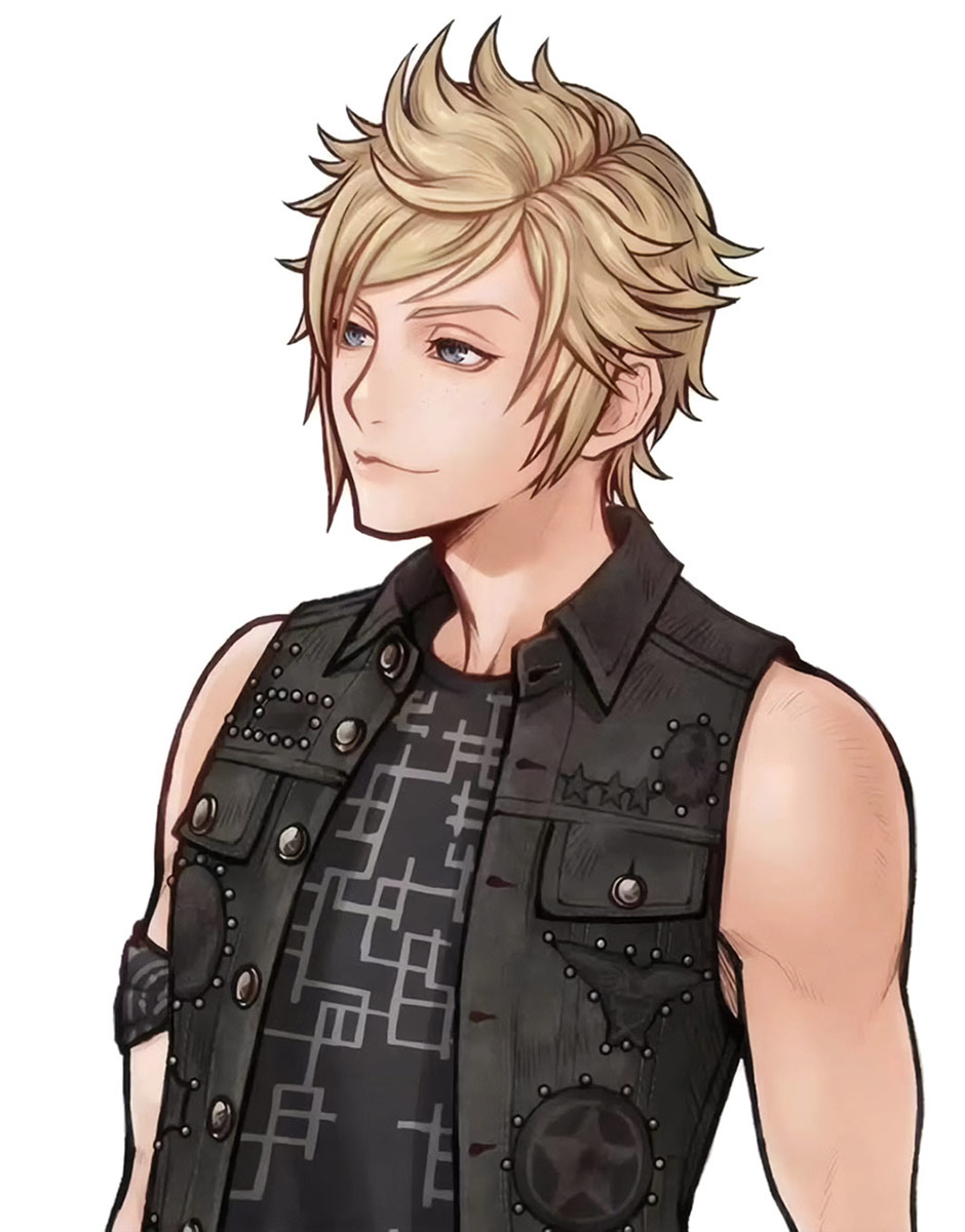 Prompto Argentum Portrait Art from Dissidia Duellum Final Fantasy