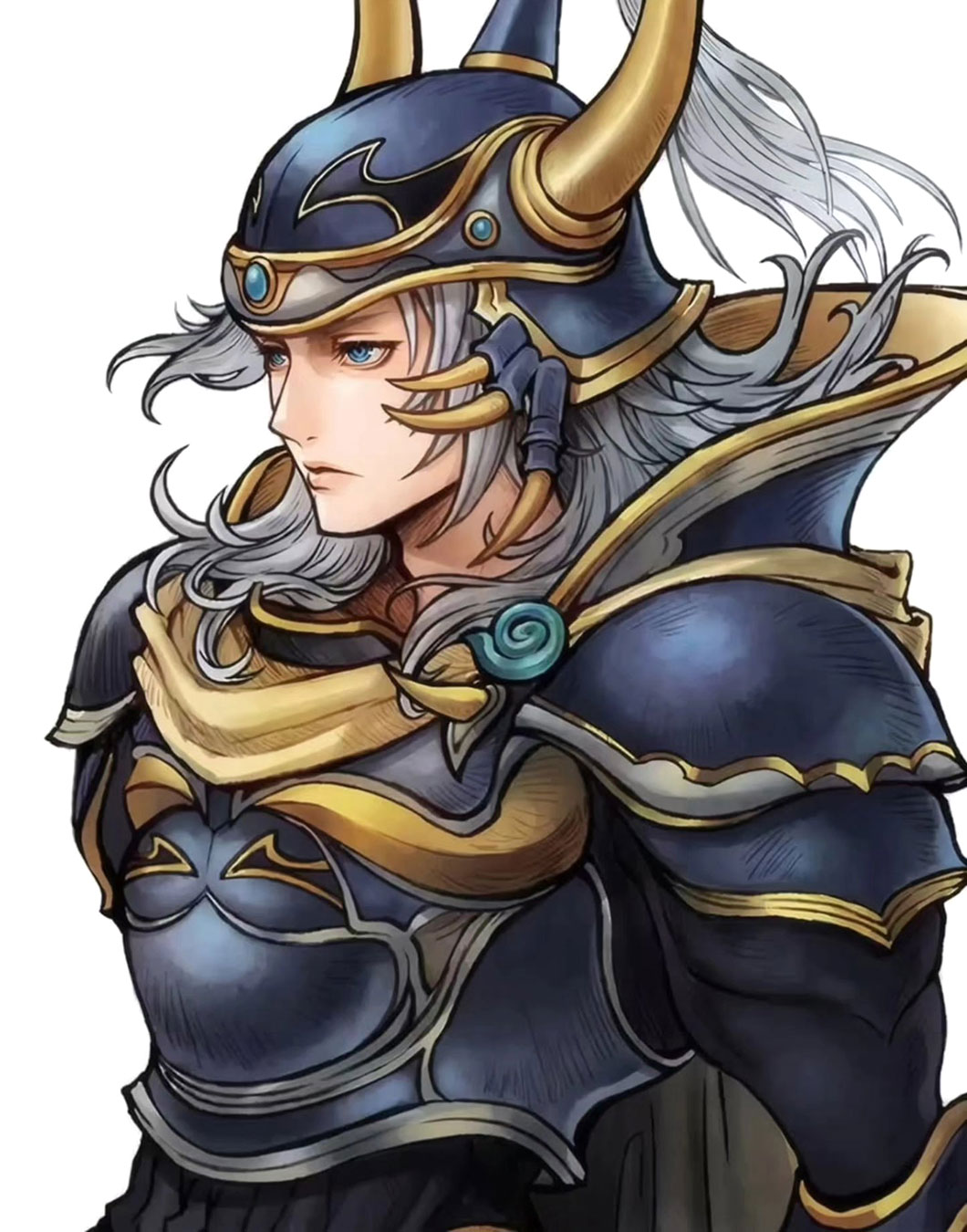 Warrior of Light Portrait Art from Dissidia Duellum Final Fantasy