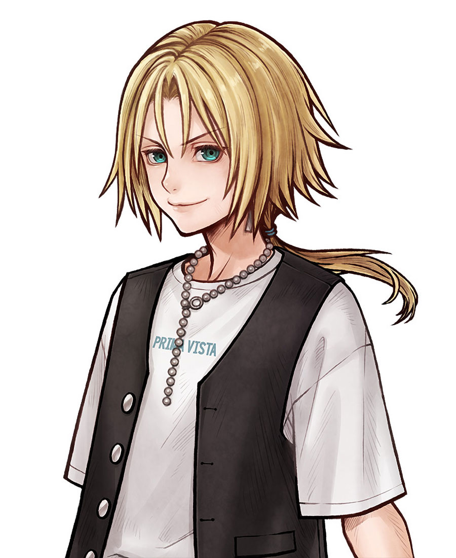 Zidane Tribal Modern Portrait Art from Dissidia Duellum Final Fantasy