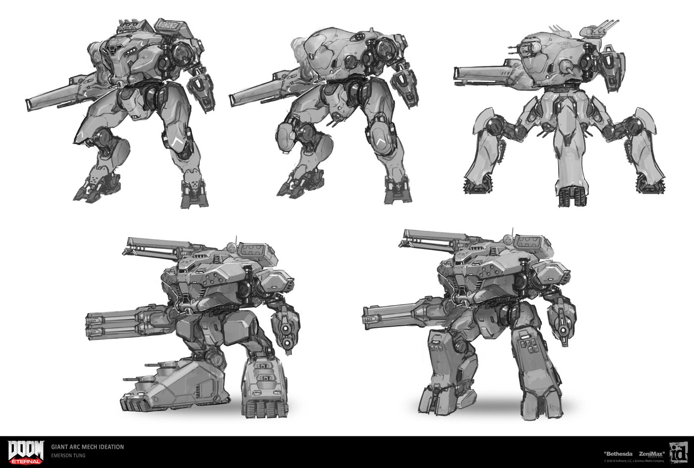 ARC Giant Mech Concepts from Doom Eternal