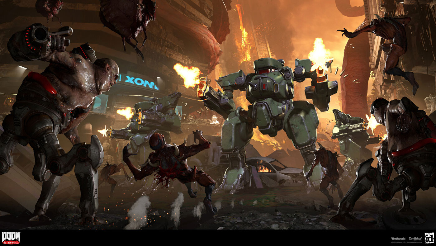 Codex Arc Battle Art from Doom Eternal